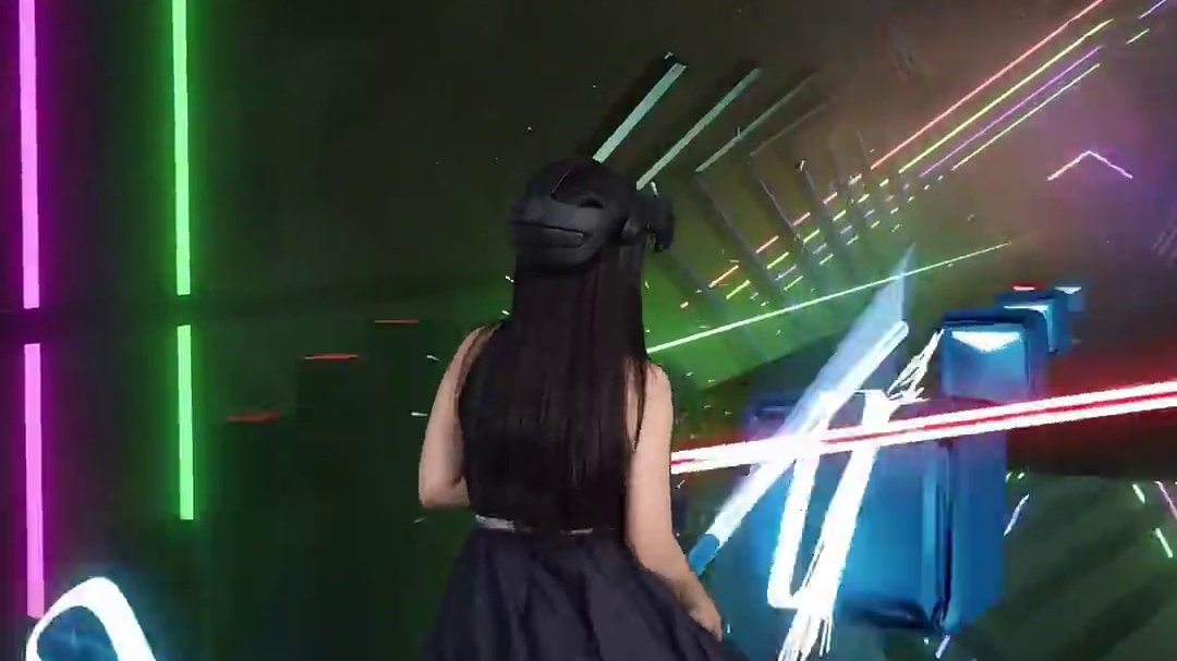 这样的游戏也太好玩了吧？#vr #游戏 #节奏光剑