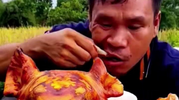 脆皮猪头 #东南亚美食 #泰国美食