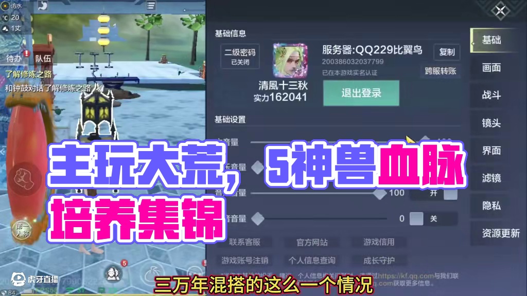 主玩大荒 5神兽几个红偏转 全383兵魂 毕业级血脉吞噬培养 很多红加成兵魂 双甲猴子