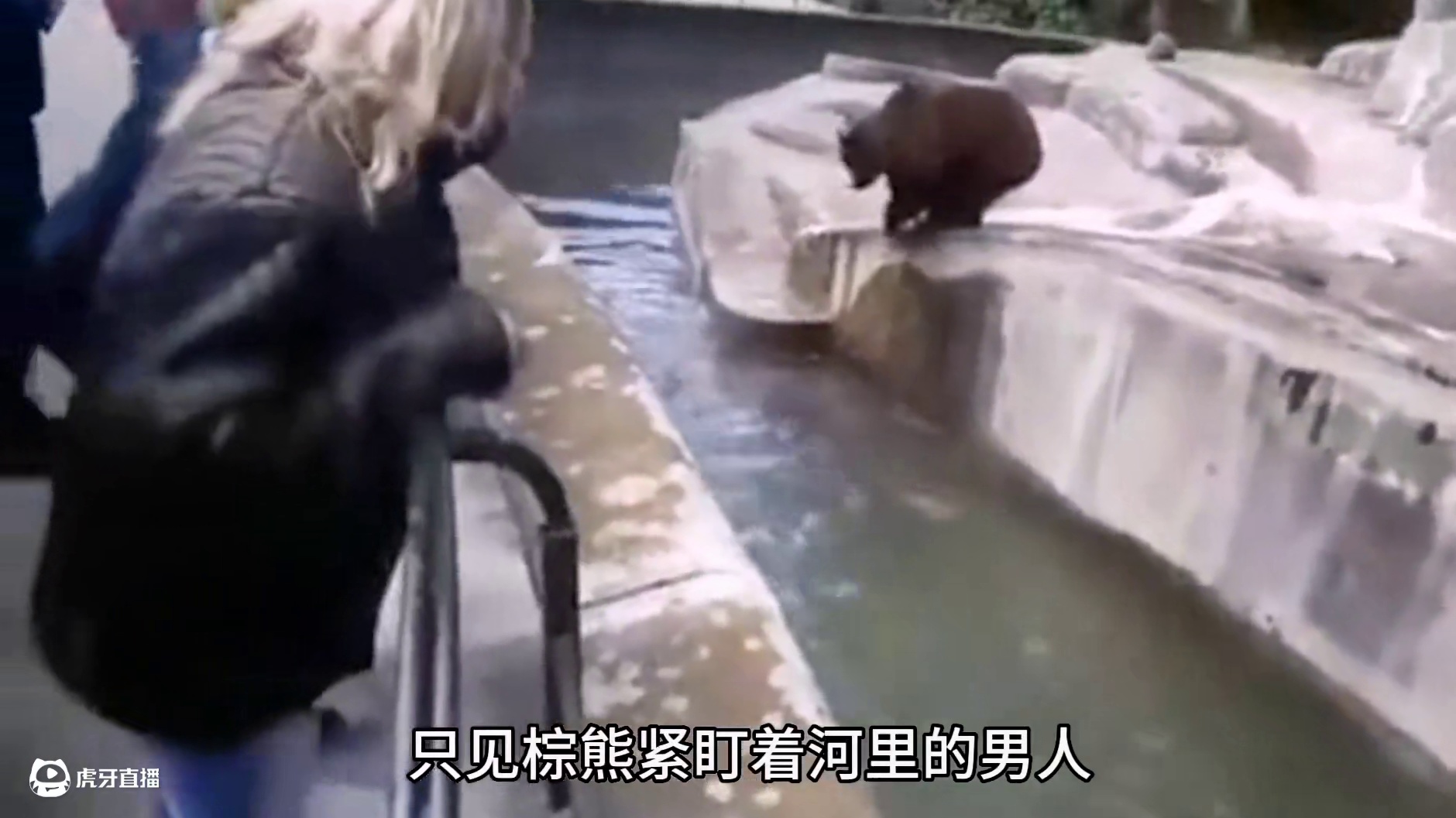 醉酒小伙勇斗棕熊