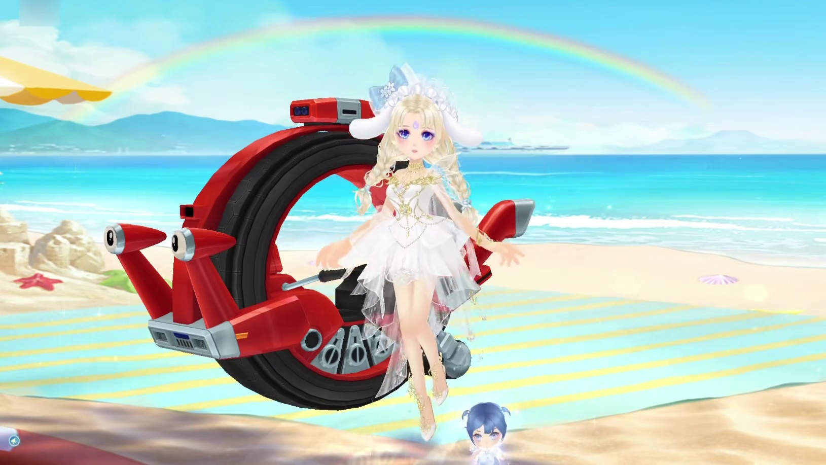 飞车花花:免费永久联动A车《车轮滚滚》，心动了没？ 