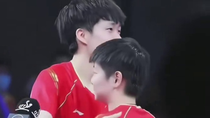 王楚钦你舅宠这个孙颖莎吧