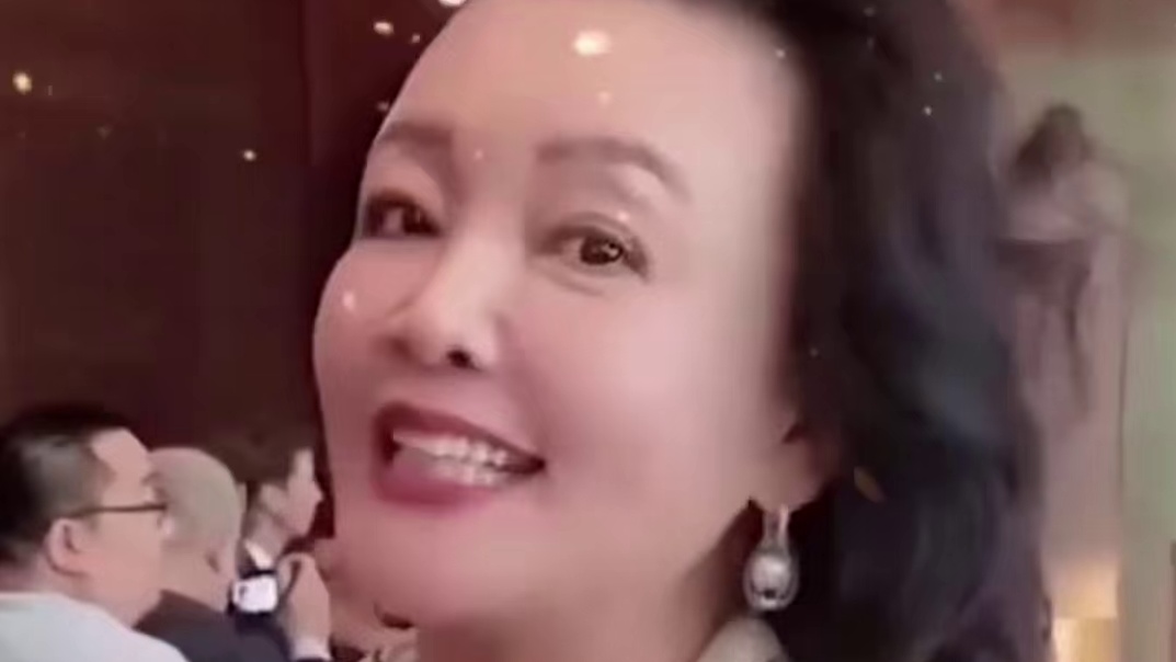 张兰也是一身雍容华贵啊