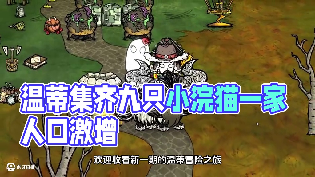 饥荒联机温蒂：集齐九只小浣猫一家人口暴增 #饥荒