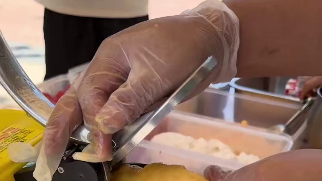 你那里多少度？想不想来口冰爽的芋泥冰