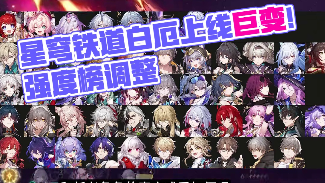 星穹铁道3.4全角色强度榜·白厄篇！环境发生巨变！四位老角色的加强和白厄的上线顺位将如何调整？#崩坏