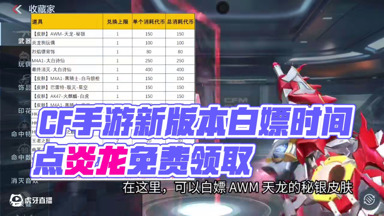 CF手游后续4大时间点务必登录游戏！永久COP炎龙/388钻石可以免费白嫖？海量英雄级武器等你领取！