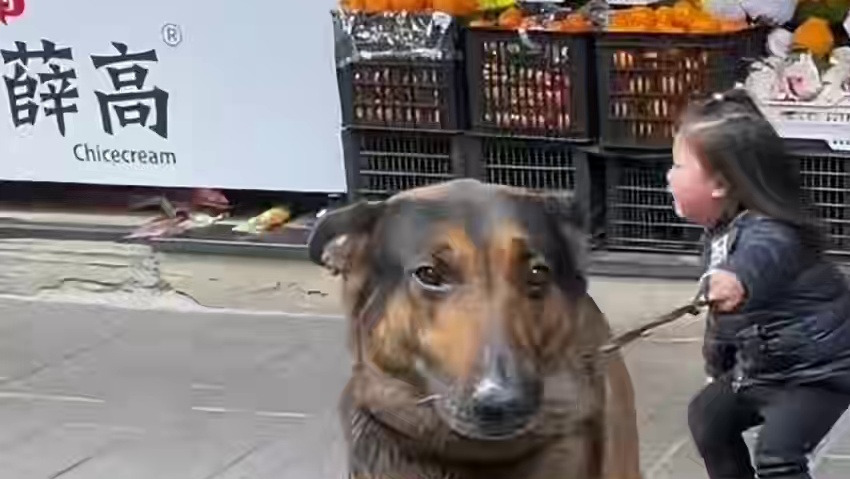 狗：我就是去看厕所，也得给孩子买根棒棒糖！