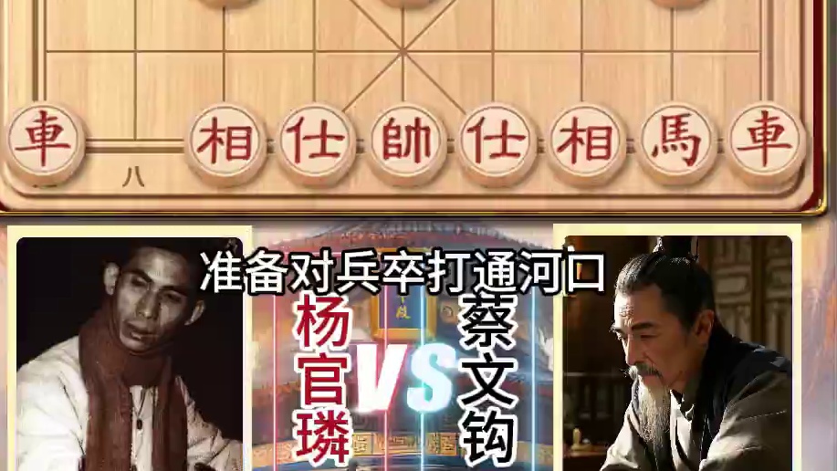 中国象棋历史名局借炮使马一代宗师杨官璘用马如神信马由缰实战局 #象棋高手 #喜欢象棋关注我 #天天象