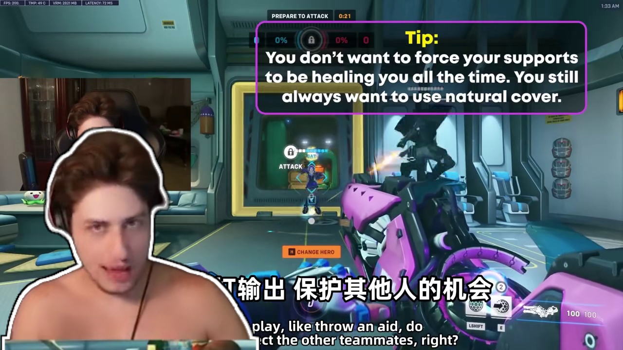 Awkward|查莉娅实战思路打法讲解 视频来源：Awkward（油管）
字幕翻译：soso（守望先