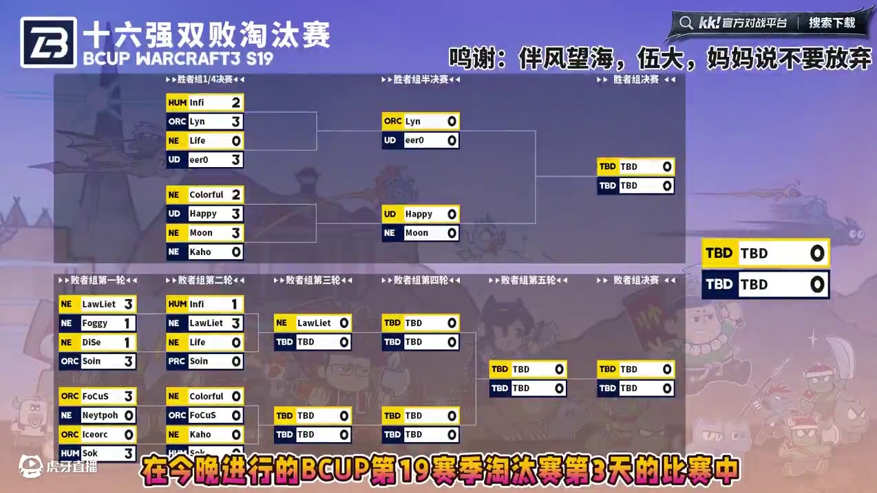 Lawliet淘汰Infi，Soin,Sok携手晋级！ 7月6日Bcup魔兽争霸赛第19赛季淘汰赛第