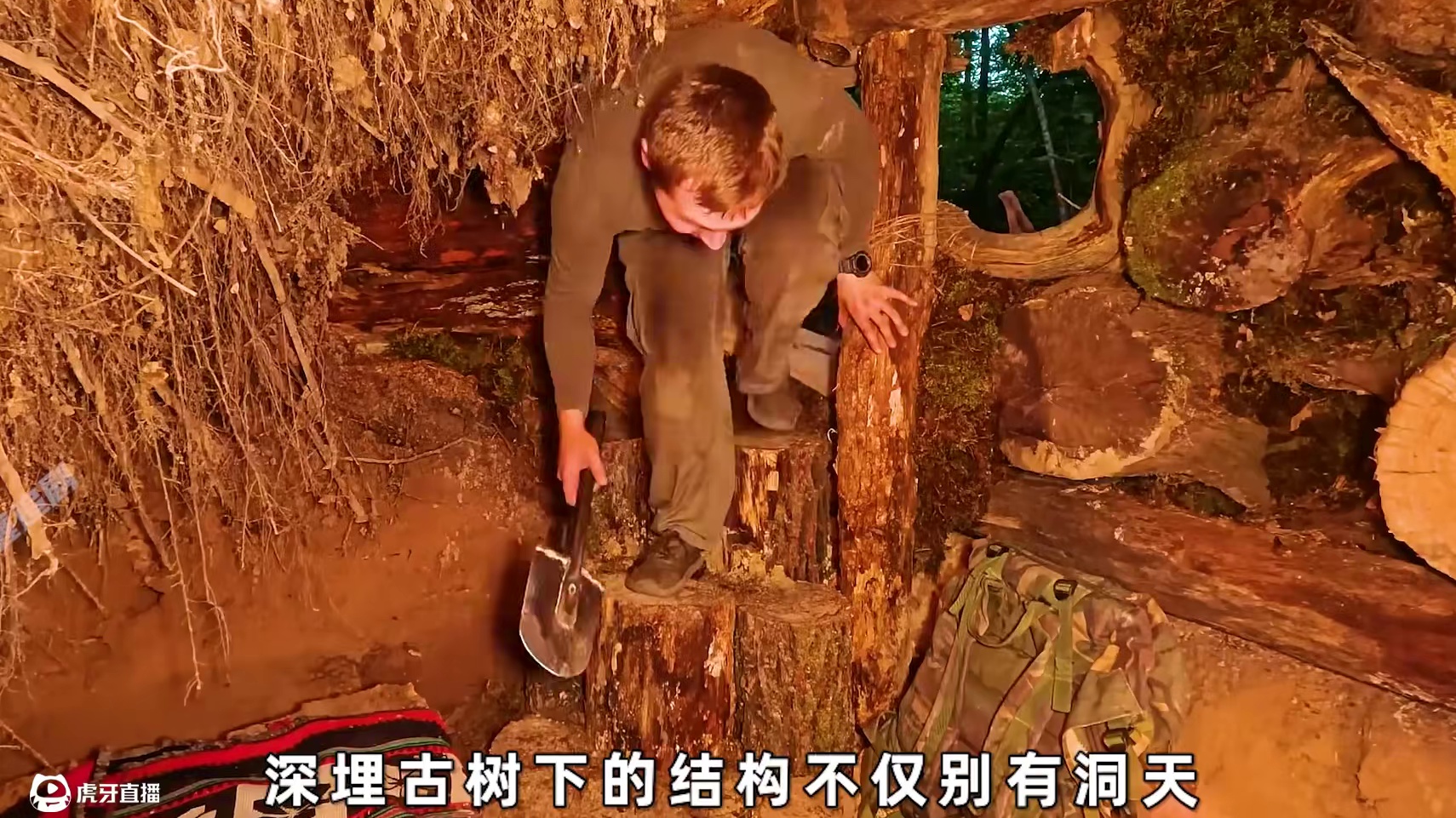 这是野外最安全的庇护所，不管安全还是隐蔽性都没话说#野外生存 #荒野建造 #庇护所建造 #野外生活纪