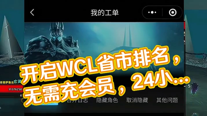 如何开启WCL省市排名？wcl是懂魔兽玩家的#影踪派档案馆 #魔兽世界国服20周年庆 #魔兽世界