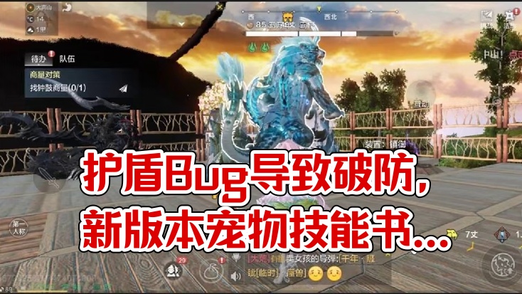 好嘛这护盾Bug给奇总都整破防了 没护盾不管怎么整都不行只能等修复 新版本宠物技能书改动讲解 开孔和
