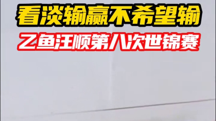 乙鱼汪顺第八次世锦赛看淡输赢不希望输 #汪顺 #乙鱼 #新加坡游泳世锦赛 #2025新加坡游泳世锦赛