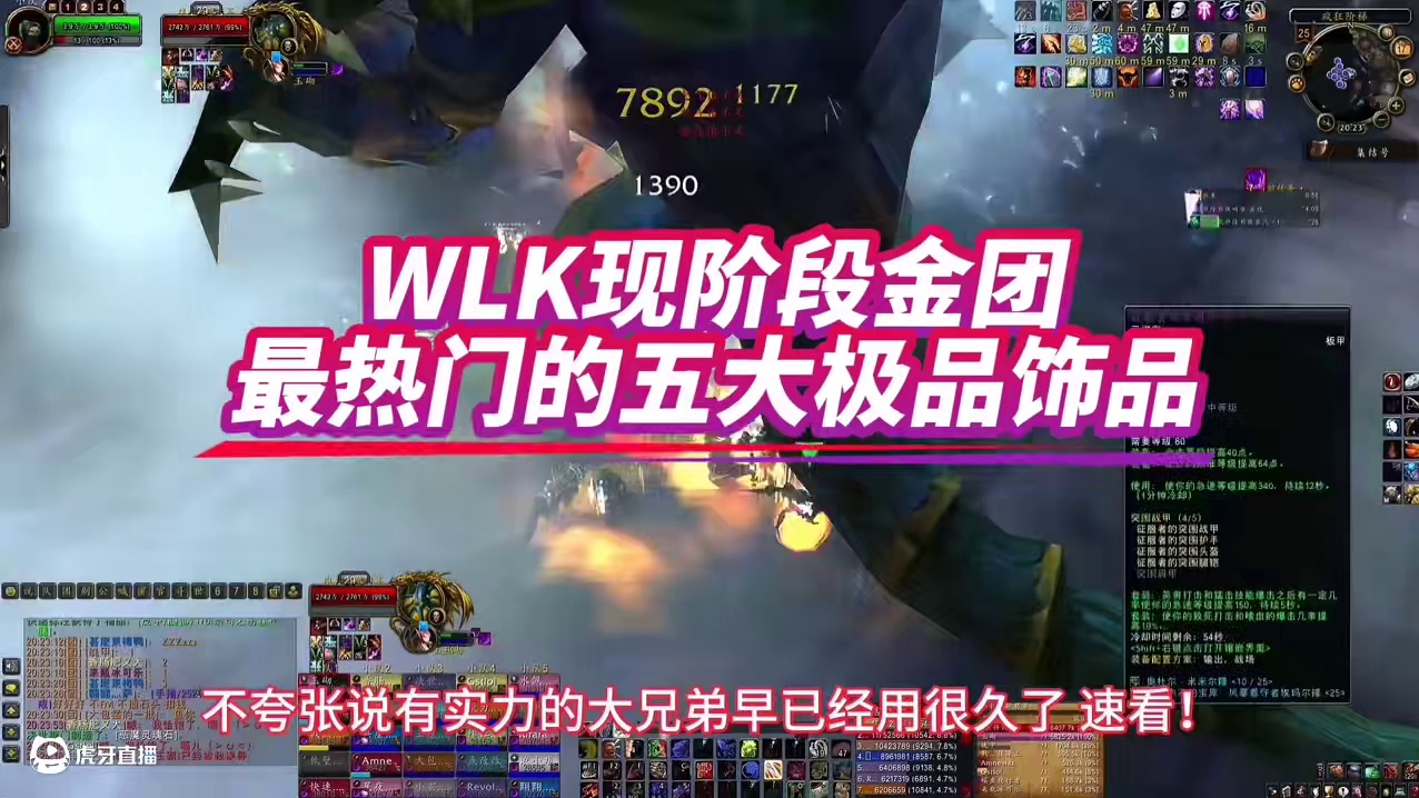 魔兽世界：WLK金团最热门的五大饰品，第三款水分真的有点大！ #魔兽世界 #魔兽世界冰冠堡垒 #巫妖