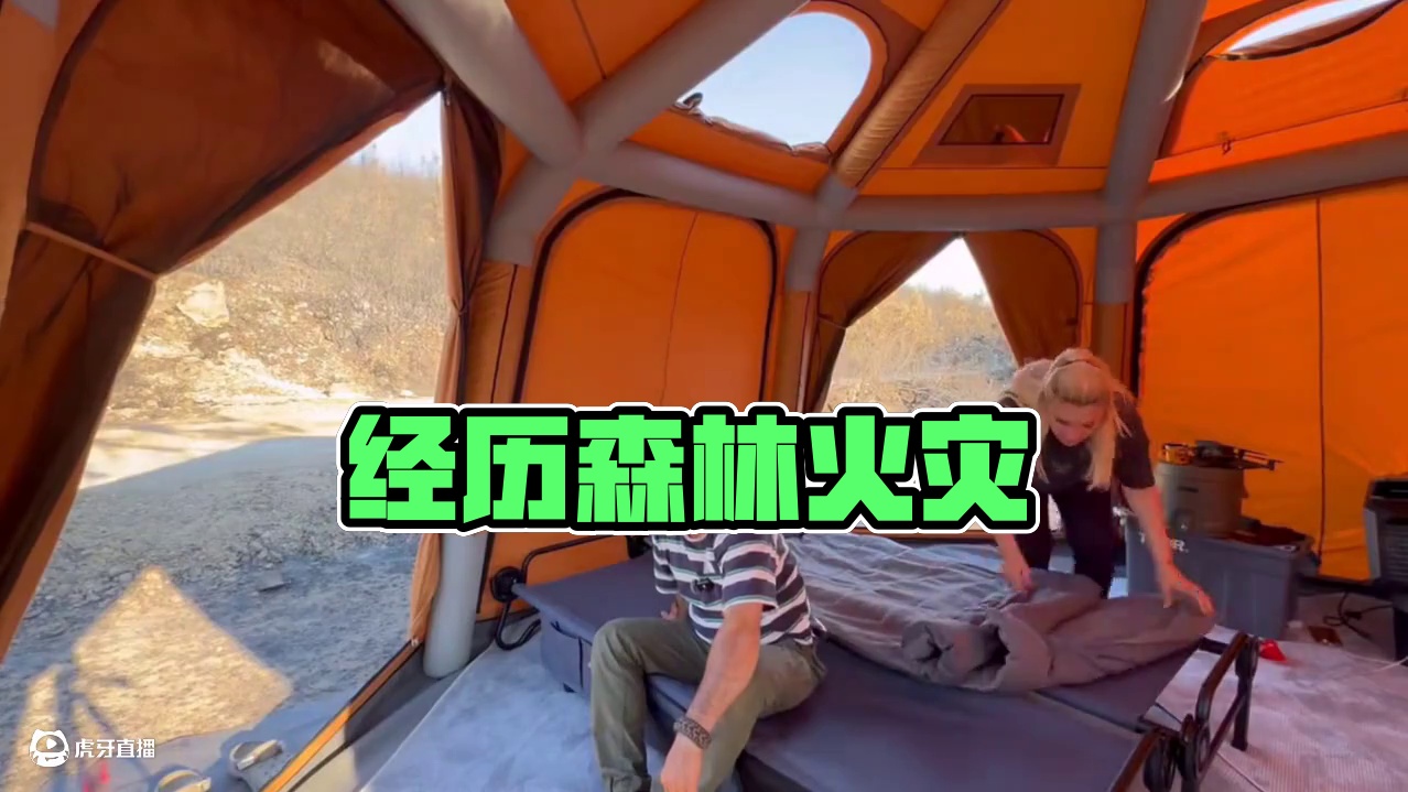 焦土露营（三）在经历过森林火灾的地方露营#露营 #助眠 #解压 #情侣 #户外露营