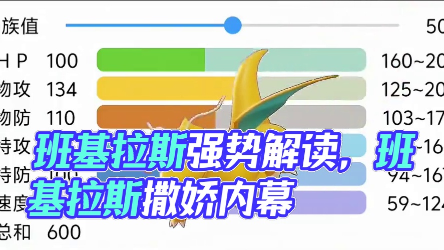 为什么雌性班基拉斯不撒娇？#宝可梦解析 #班基拉斯 #pokemmo #宝可梦手游 #宝可梦