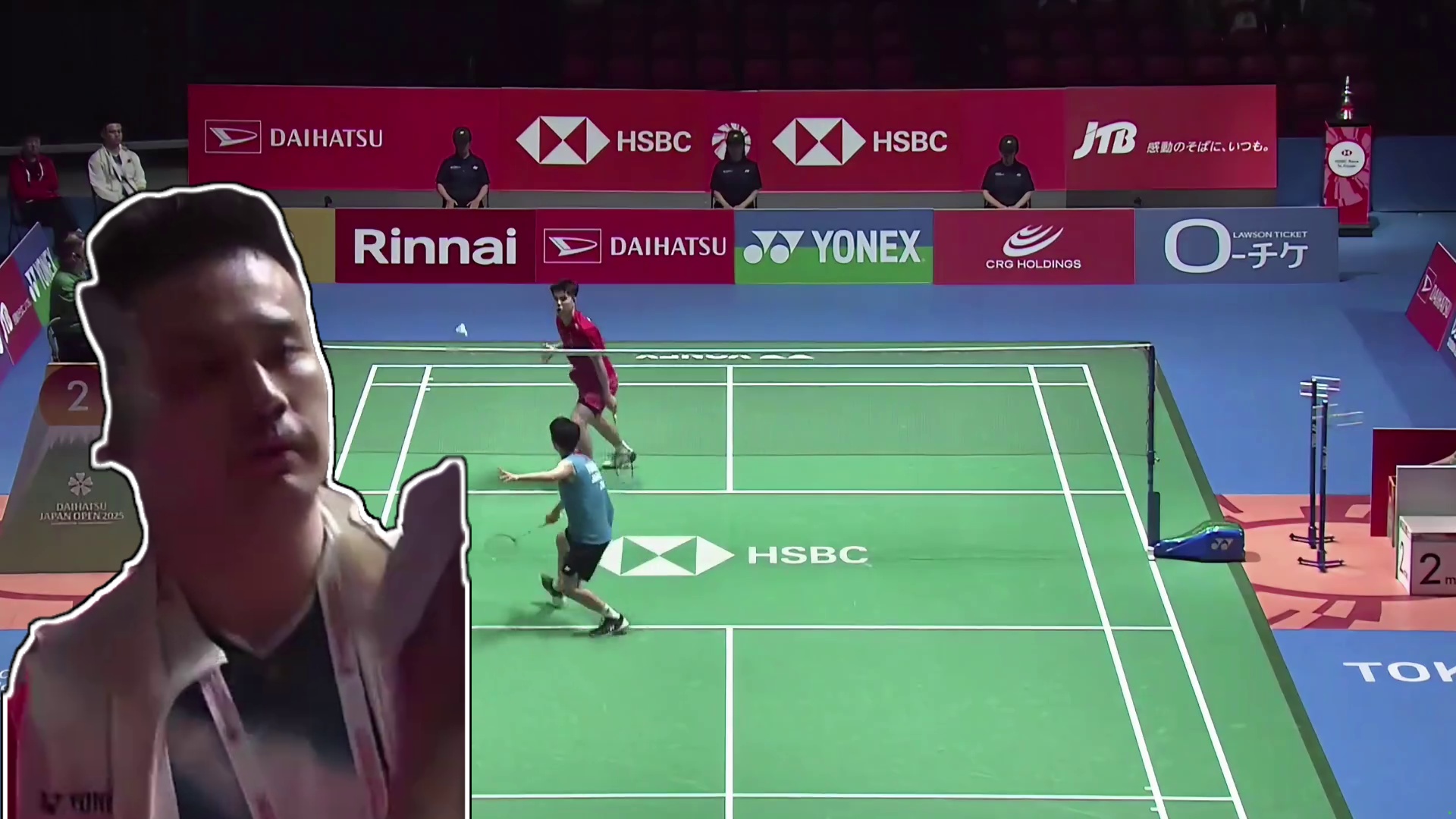 2025日本羽毛球公开赛翁泓阳开局强势进攻渡边航贵