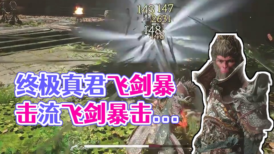 黑神话悟空 真正的终极真君飞剑暴击流来了…基本实现枪枪暴击. #关于黑神话我有自己的玩法 #黑神话的