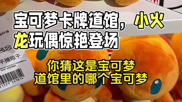 顶个大太阳去宝可梦卡牌道馆，小火龙玩偶造型太抽象了 #宝可梦卡牌道馆 #宝可梦