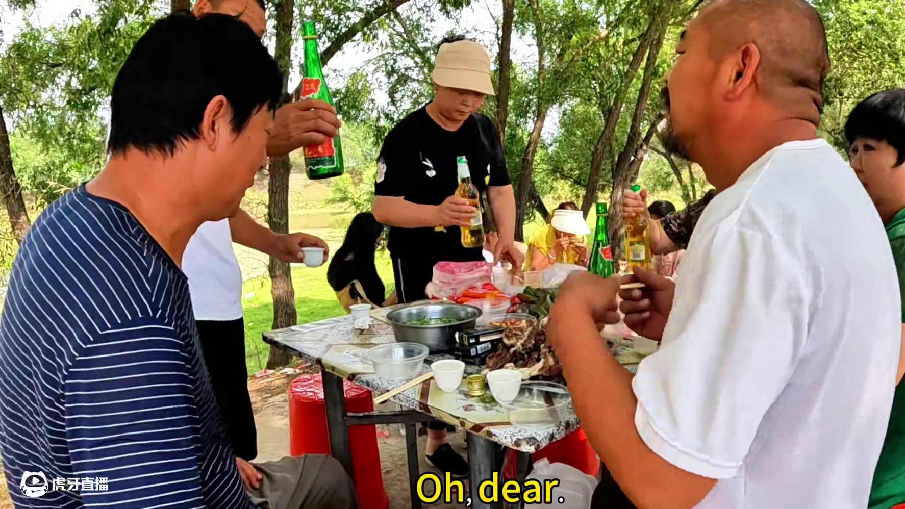 户外羊肉大餐开吃了，沙和尚酒量太小，一喝就多#露营美食