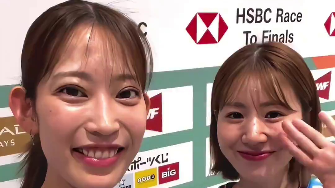 “山羊组合”倒计时第二场球，志田千阳：下周中国公开赛见 #志田千阳 #志田千阳羽坛美女 #志田千阳冠