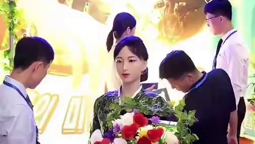 朝鲜研发AI美女机器人，网友生疑：有点假！#朝鲜 #AI #机器人 #人工智能#美女机器人