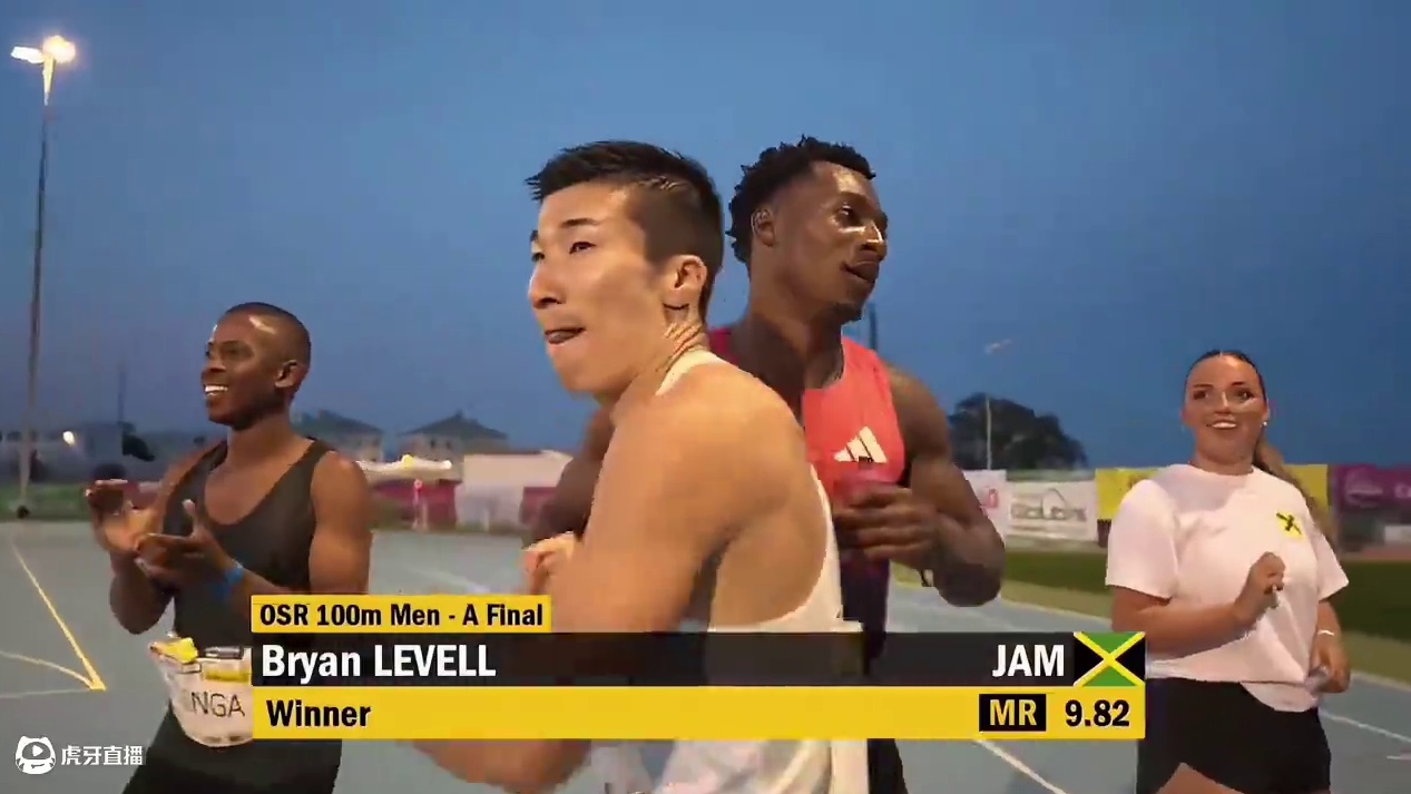 奥地利公开赛
男子100米决赛A组
莱维尔9.82（+1.3）MR+PB，卡里姆10.07，桐生祥秀