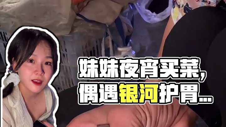 跟妹妹去买菜，“偶遇”银河护胃队，怎么能放过呢？作为会计出身，这顿吃的明明白白！#夜宵吃什么 #江西
