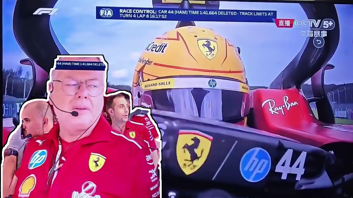 老汉又一次止步Q1#f1 #汉密尔顿 #法拉利 #比利时大奖赛