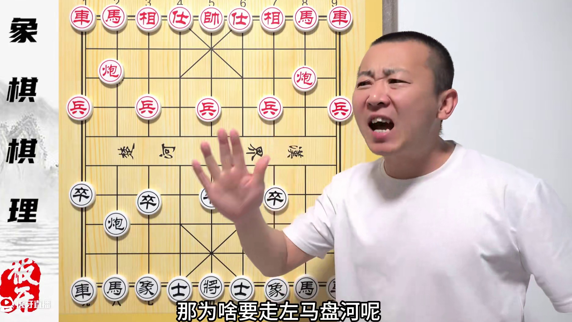为啥要走左马盘河？左马盘河的基本棋理 零基础学象棋54集 #象棋 #象棋布局 #象棋杀法 #象棋教学