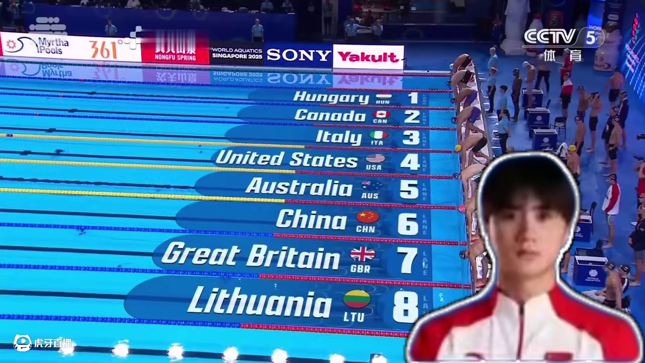 由#凯尔查默斯 领衔的澳大利亚队以3:08.97″夺得男子4×100米#自由泳 接力冠军，#潘展乐 