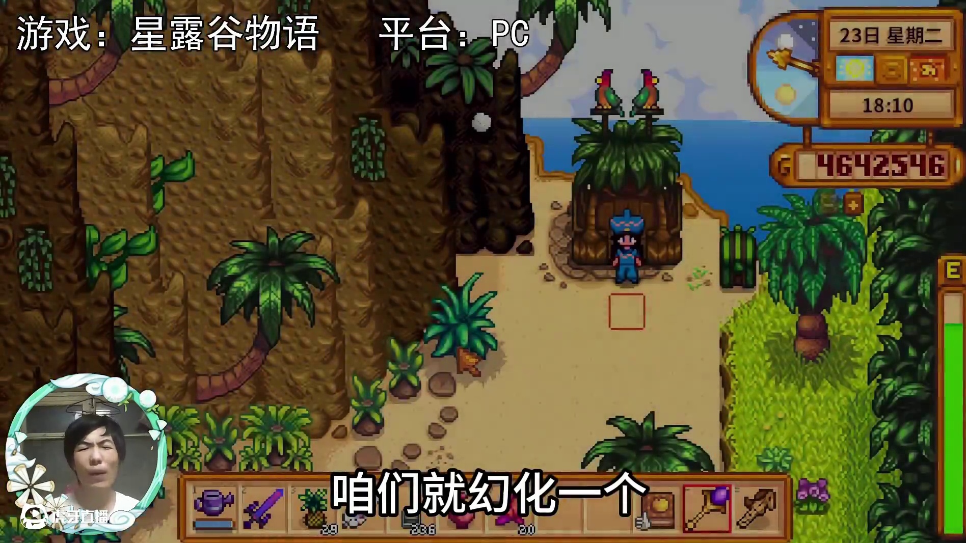 【星露谷物语】幻化彩虹猫之刃，感觉距离变长了！