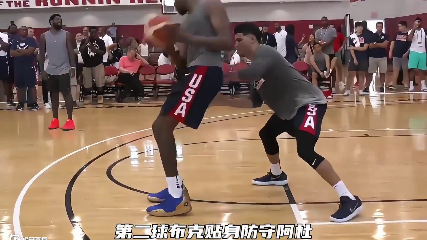 杜兰特轮番军训打爆整个梦之队，毫无疑问他就是上帝打造的最强单挑标本#杜兰特 #布克 #乔治