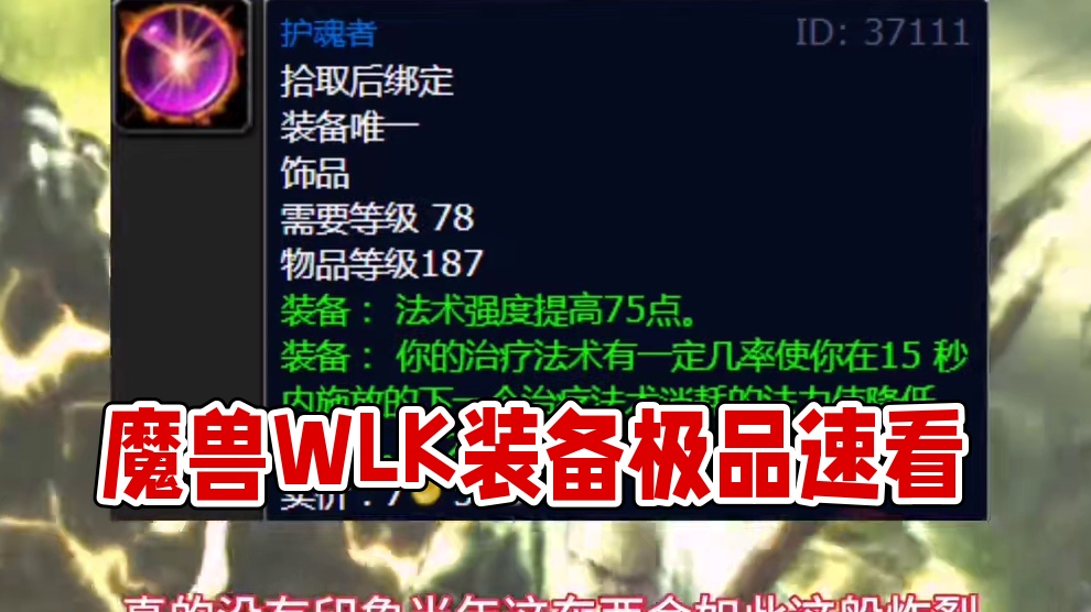 魔兽世界：WLK好用到没话说的极品，99%的玩家用了都说好！ #魔兽世界 #巫妖王之怒 #魔兽世界怀