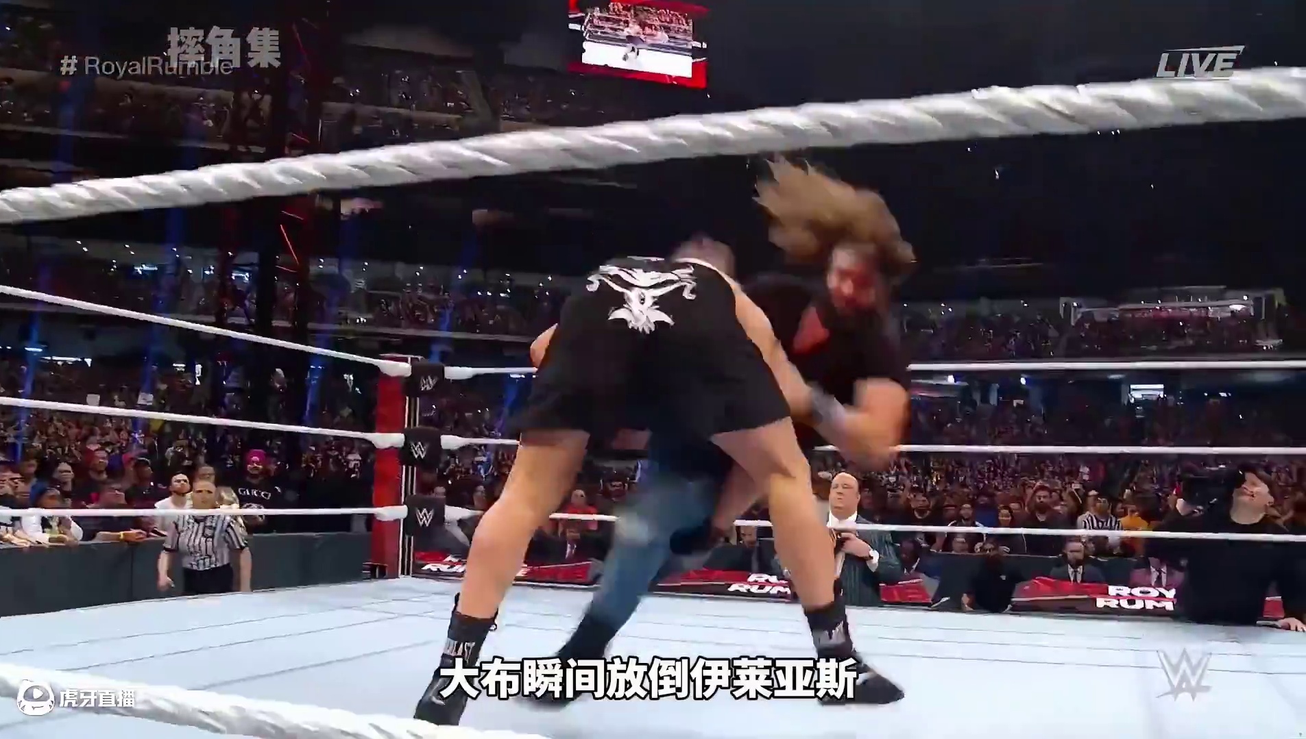 猛兽大布封神之战，一人淘汰13人！ #wwe #摔角