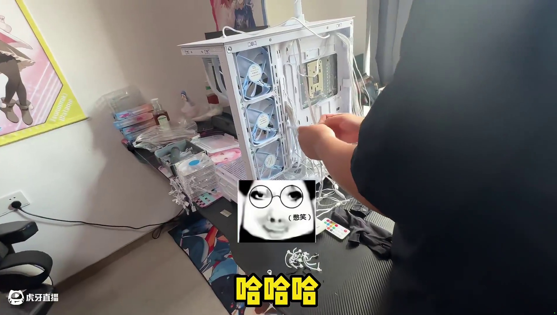 粉丝又来付费找我应聘了？帮粉丝装台二次元主机！ #电脑 #装机 #长沙 #diy电脑 #电脑配置