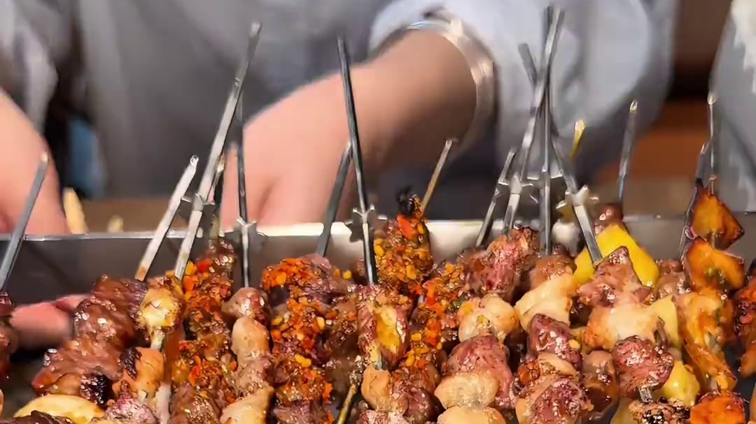 找到一家很有特色的朝鲜族风味烤串