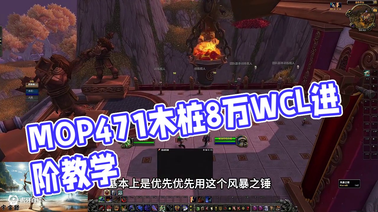 MOP武器战471木桩单体8万WCL满分进阶手法天赋雕文教学 #魔兽世界#熊猫人之谜