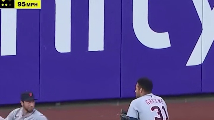 极致的防守大战！今日老虎外场手莱利-格林与温塞尔-佩雷斯先后贡献精彩美技可惜打线状态不佳惨遭费城人零