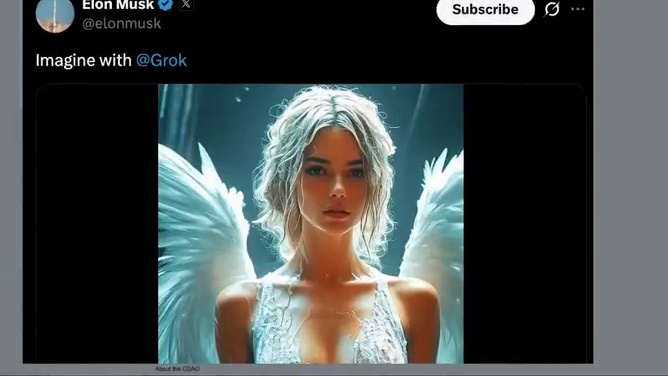 马斯克AI涉黄？Grok提供“擦边”模式，用户给模特脱衣服 #马斯克  #AI  #Grok  #人
