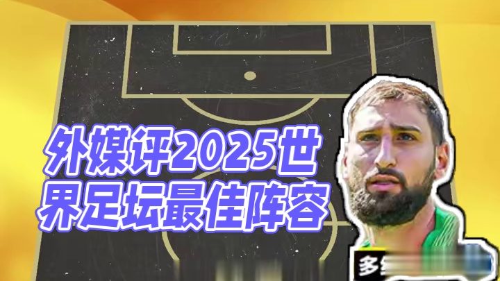 外媒SCORE90评2025世界足坛最佳阵容⭐️※仅参考2024/25赛季表现（含欧国联等国际赛事）