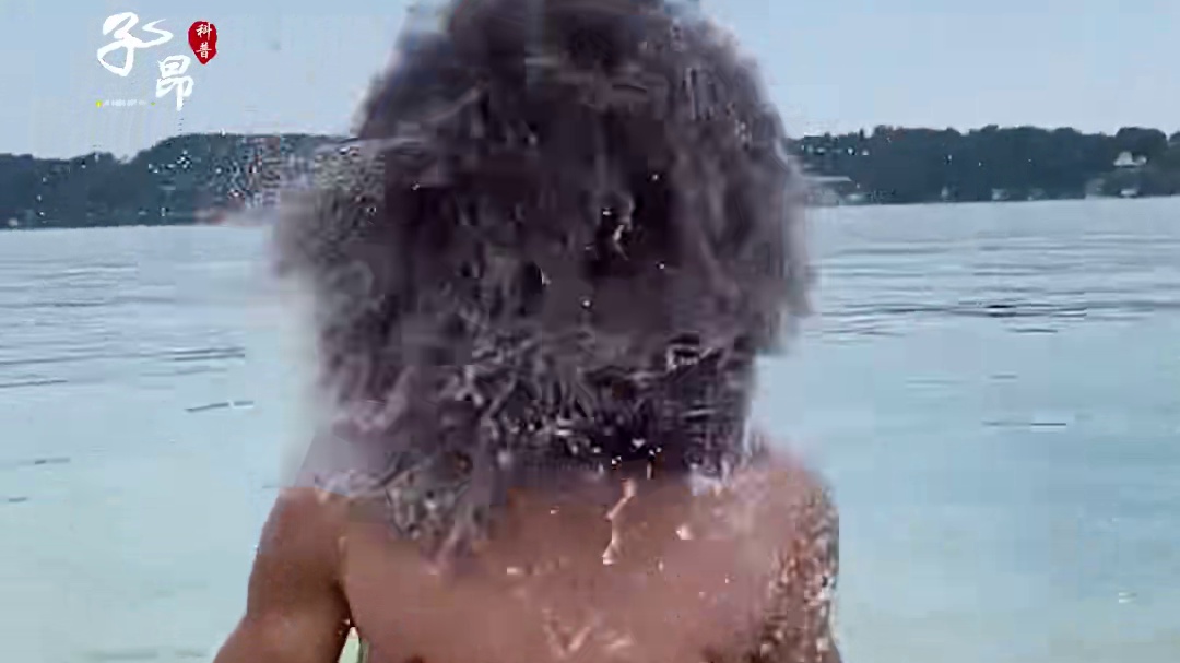 非洲爆炸头有多离谱？泡水里甩甩就干！ #分享国外有趣的视频 #老外迷惑行为