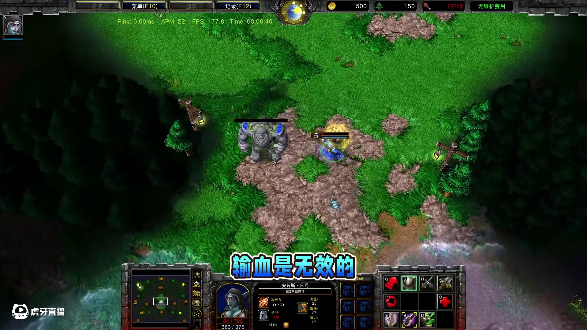 无敌状态的小黑能给队友输血吗？ 魔兽争霸3知识问答#魔兽争霸3 #Bcup #bbc #张宏圣#ma