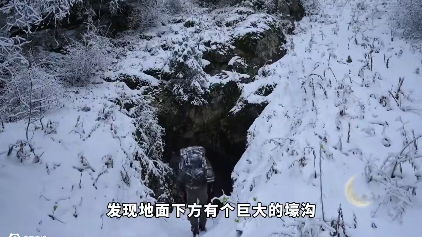 没见过这么硬核的庇护所他深藏在一座巨大的山体里面！ #野外建造 #解压 #荒野建造 #荒野建造