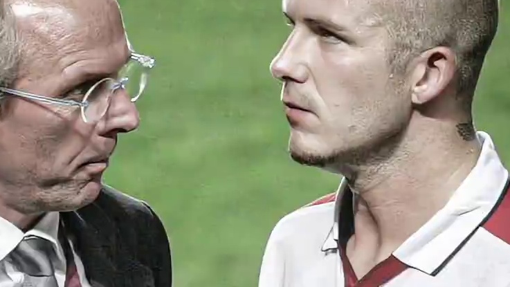 贝克汉姆出席了老帅埃里克森的葬礼送别昔日恩师最后一程