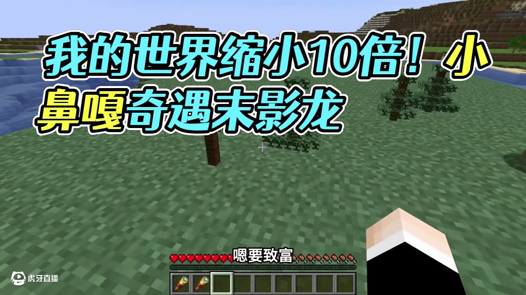 当我的世界被缩小10倍？小鼻嘎有大力量！ #我的世界 #游戏内容风向标 #木鱼 #鱼铃 #小铃铛