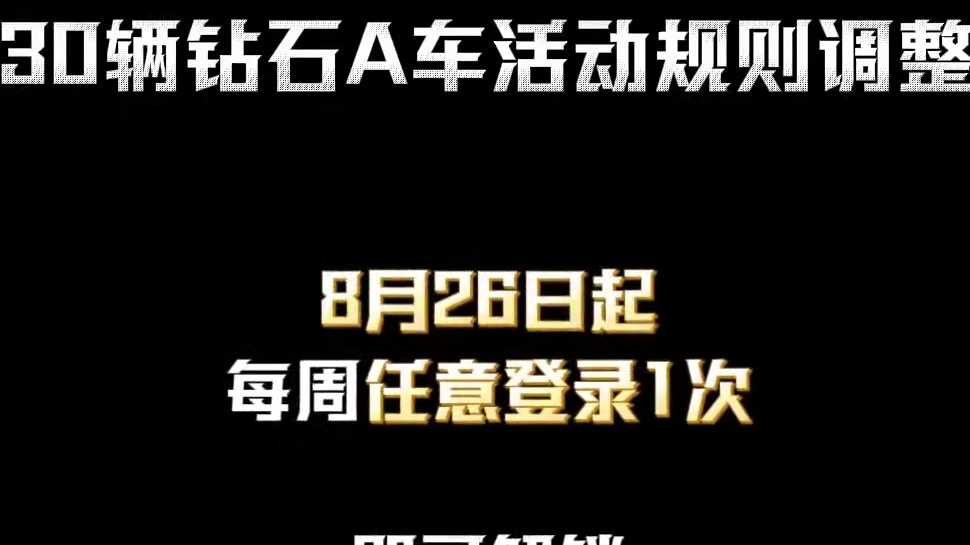 30辆钻A活动新规：真·自选来啦！
#QQ飞车手游 #QQ飞车手游公测7周年