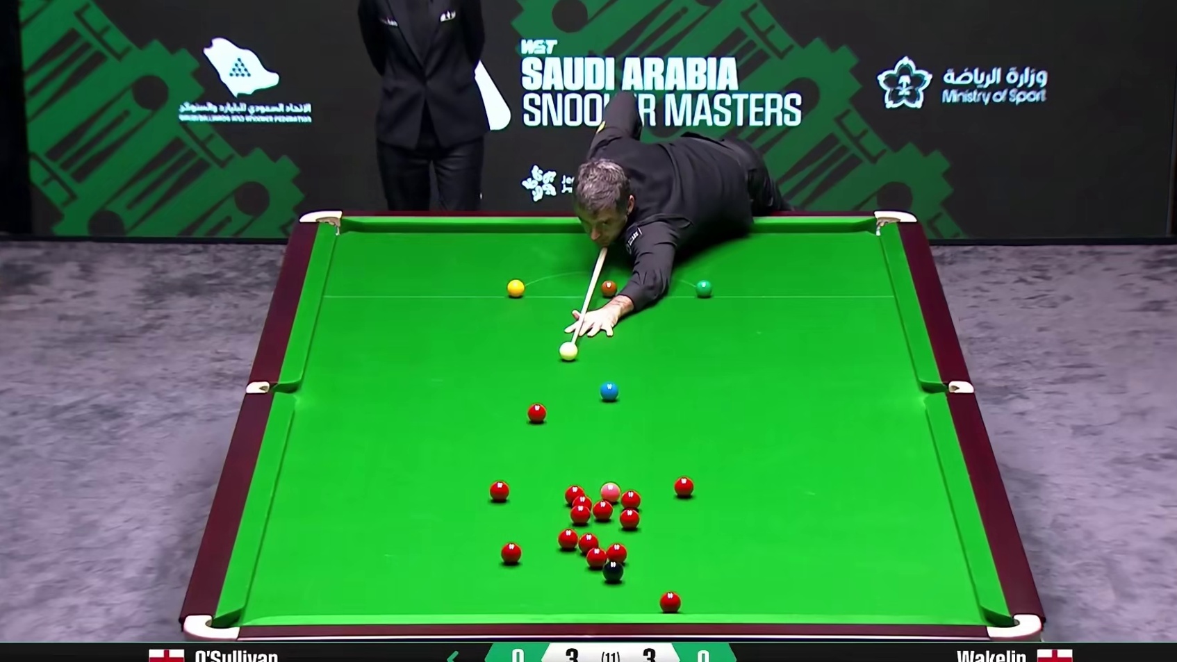 奥沙利文连轰两杆147，在沙特再一次创造历史，斩获上百万奖金！